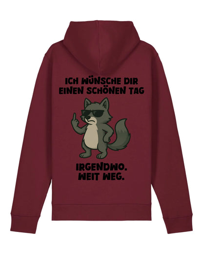 Einen schönen Tag - Organic Unisex Hoodie (personalisierbar) Drummer 2.0 Hoodie ST ST Burgundy