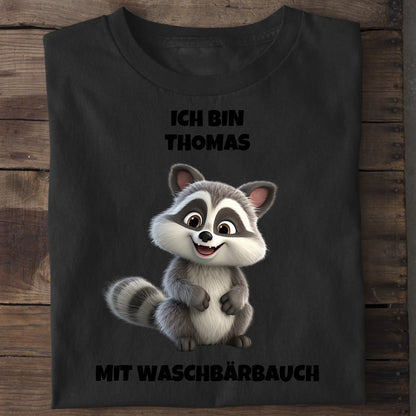 Waschbärbauch - Organic Men's Shirt (personalisierbar) Crafter T-Shirt ST ST Black