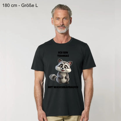 Waschbärbauch - Organic Men's Shirt (personalisierbar)