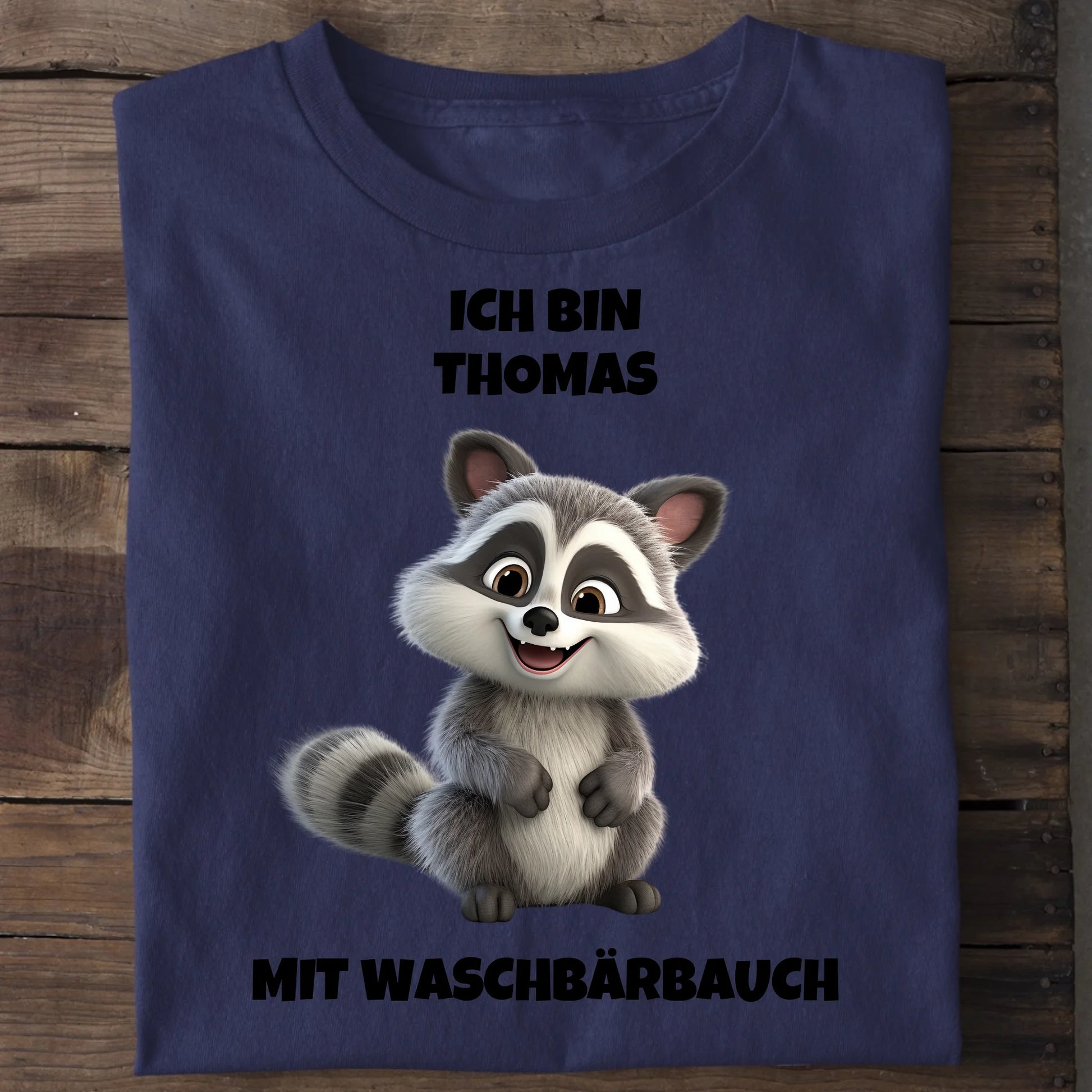 Waschbärbauch - Organic Men's Shirt (personalisierbar) Crafter T-Shirt ST ST French-Navy
