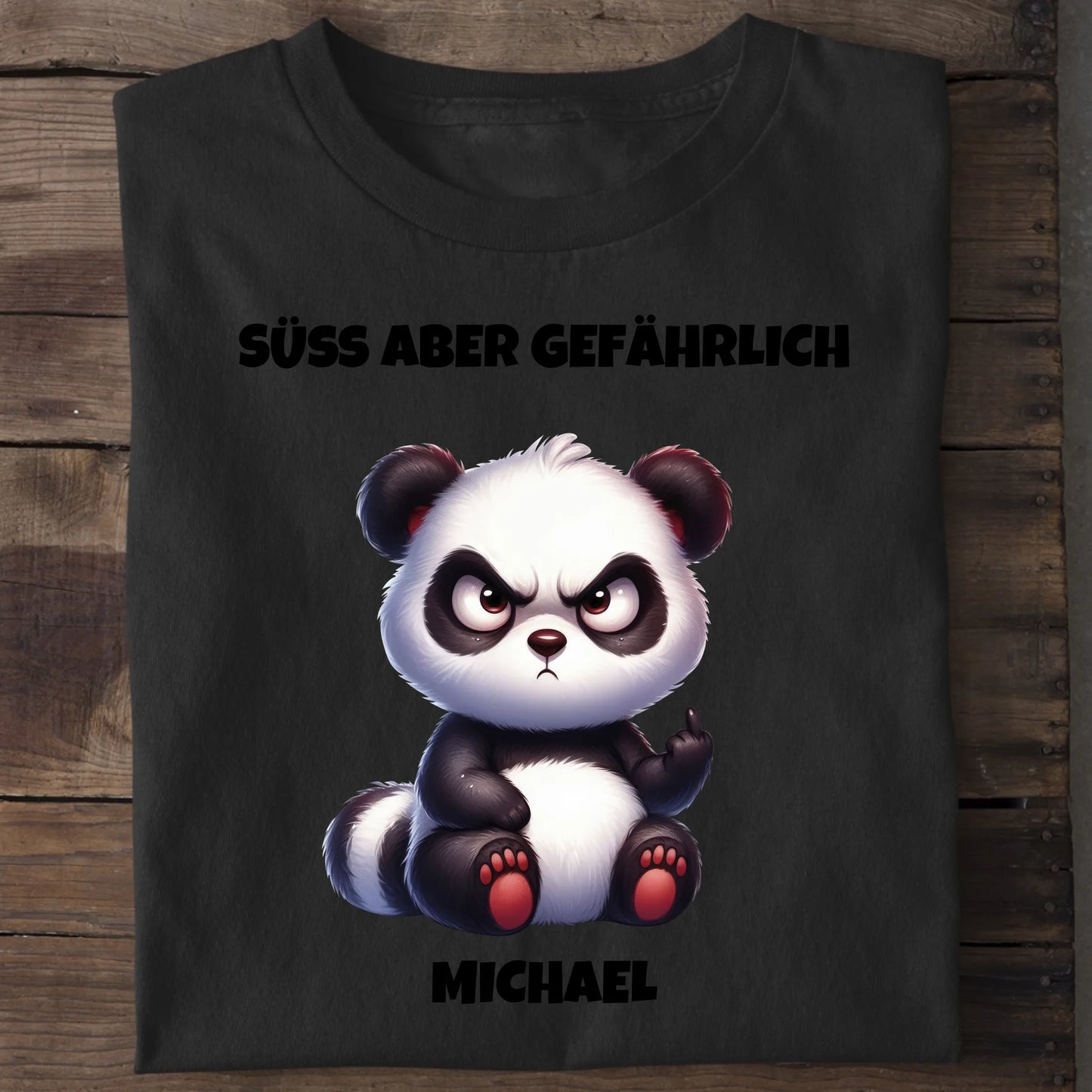 Süß aber gefährlich - Organic Men's Shirt (personalisierbar) Crafter T-Shirt ST ST Black