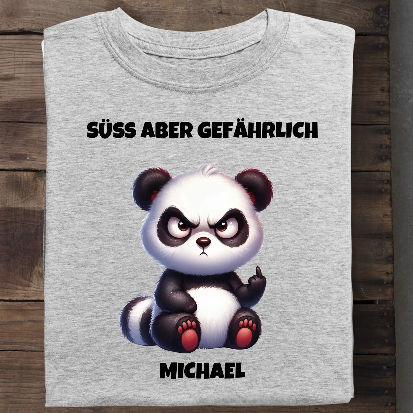Süß aber gefährlich - Organic Men's Shirt (personalisierbar) Crafter T-Shirt ST ST Heather-Grey