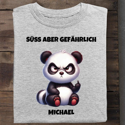 Süß aber gefährlich - Organic Men's Shirt (personalisierbar) Crafter T-Shirt ST ST Heather-Grey