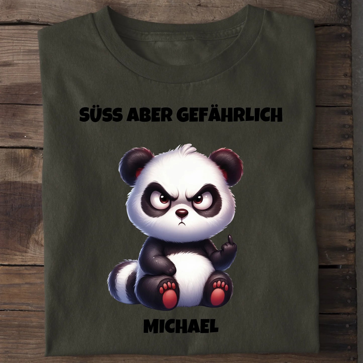 Süß aber gefährlich - Organic Men's Shirt (personalisierbar) Crafter T-Shirt ST ST Khaki