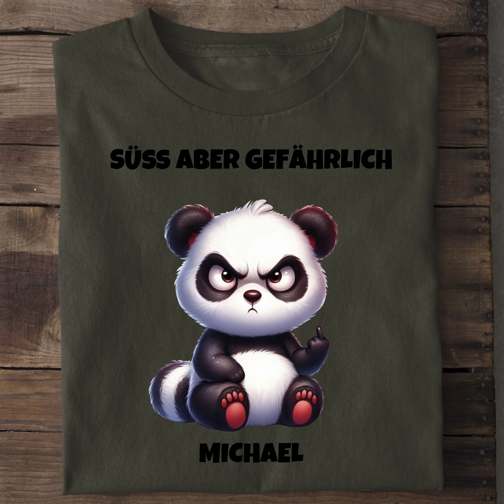 Süß aber gefährlich - Organic Men's Shirt (personalisierbar) Crafter T-Shirt ST ST Khaki