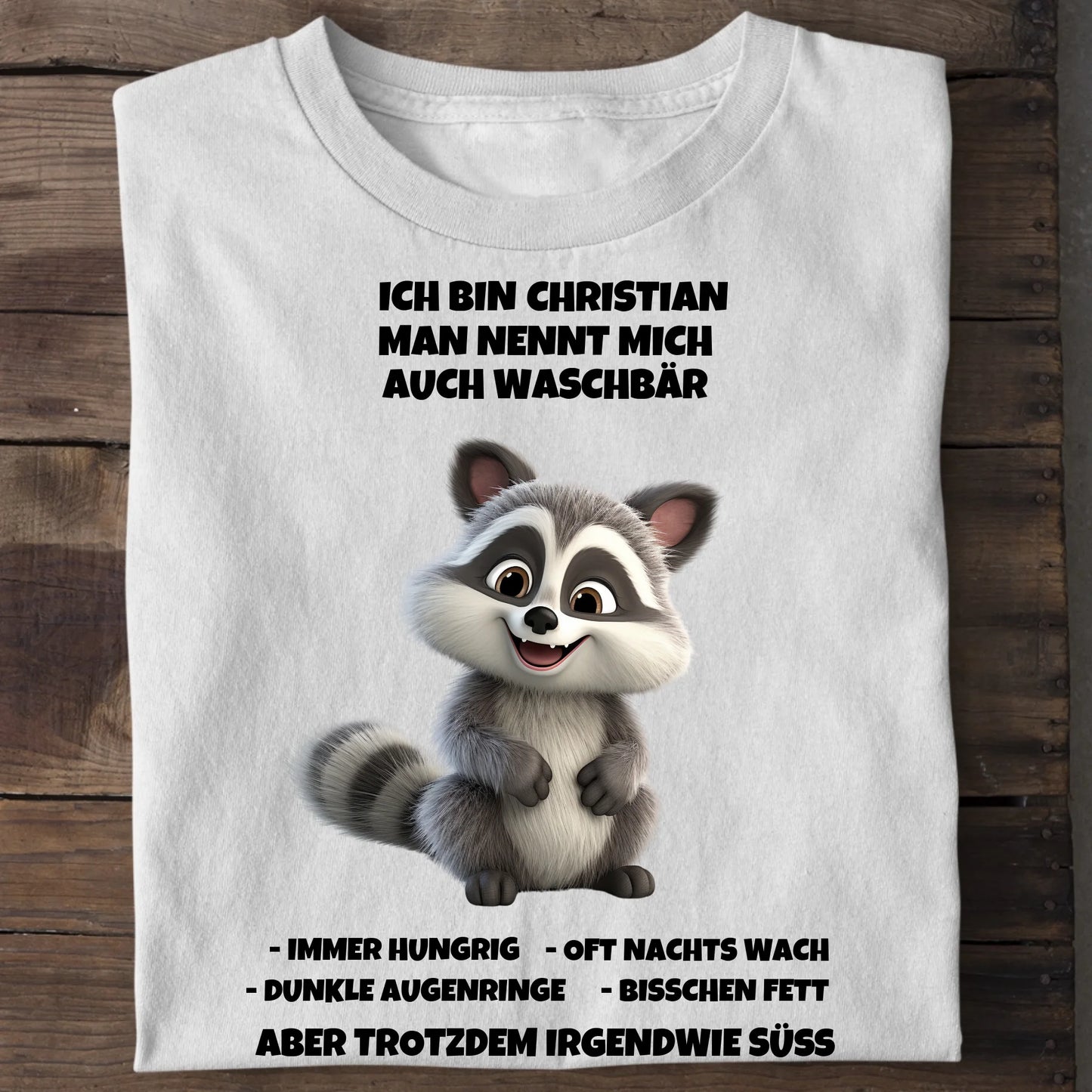 Man nennt mich Waschbär - Organic Men's Shirt (personalisierbar) Crafter T-Shirt ST ST White