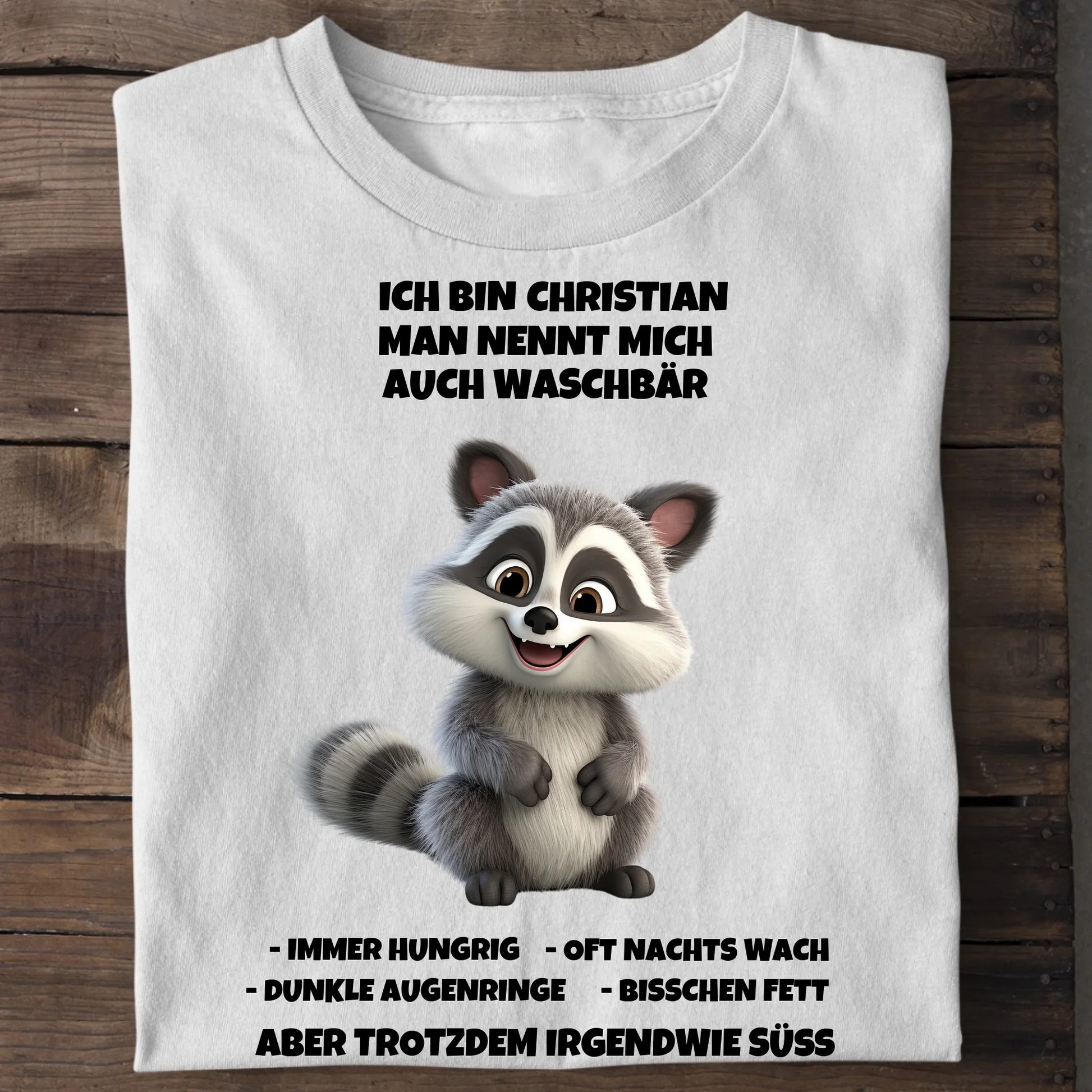 Man nennt mich Waschbär - Organic Men's Shirt (personalisierbar) Crafter T-Shirt ST ST White