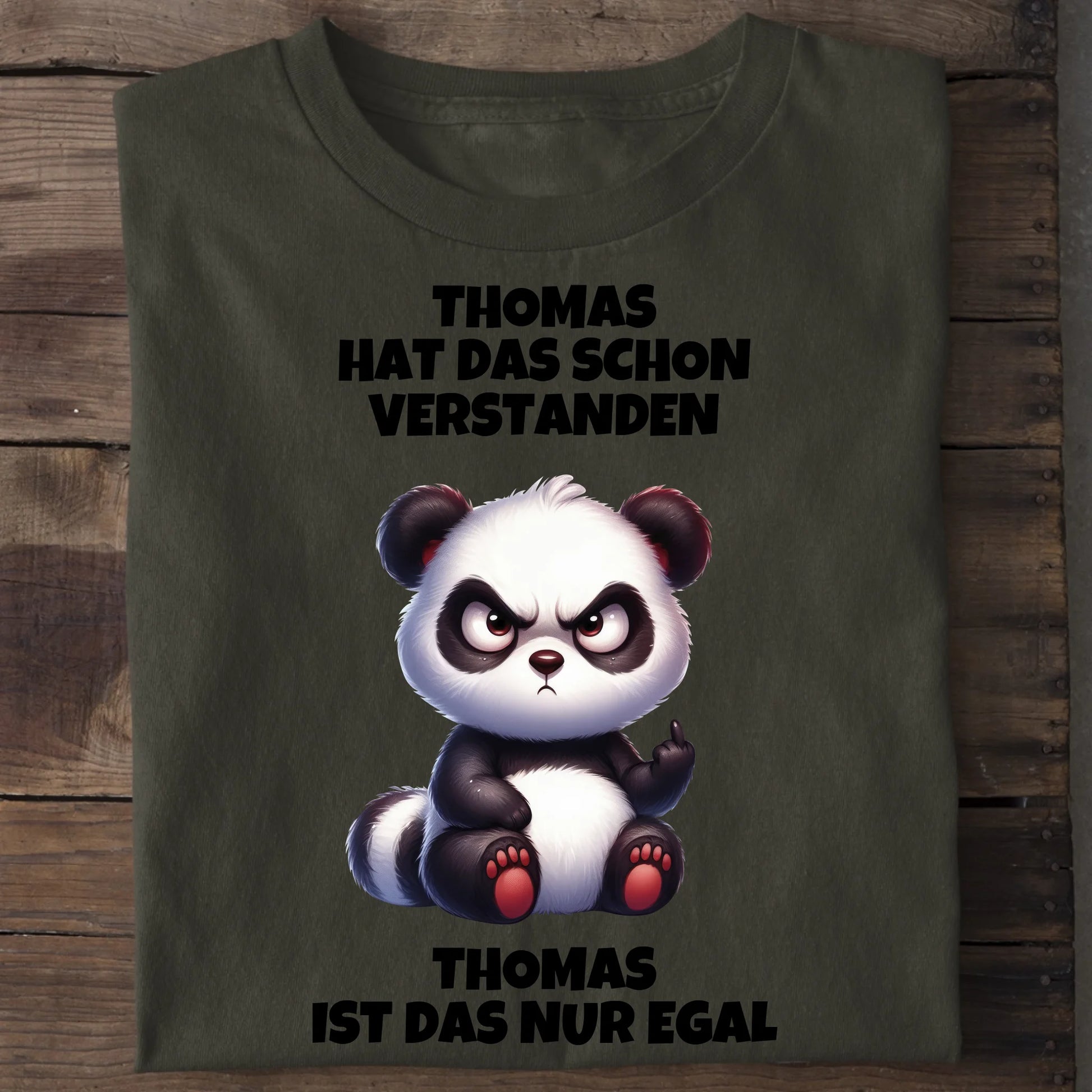 Verstanden aber egal - Organic Men's Shirt (personalisierbar) Crafter T-Shirt ST ST Khaki