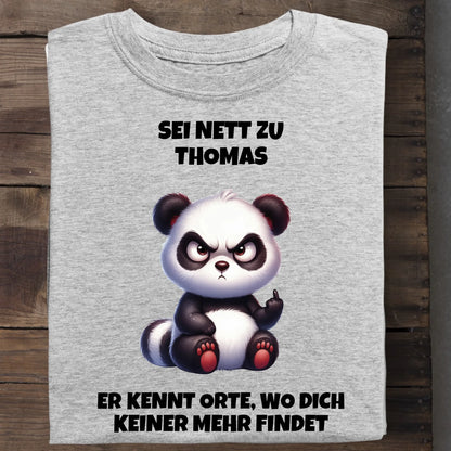 Sei nett - Organic Men's Shirt (personalisierbar) Crafter T-Shirt ST ST Heather-Grey