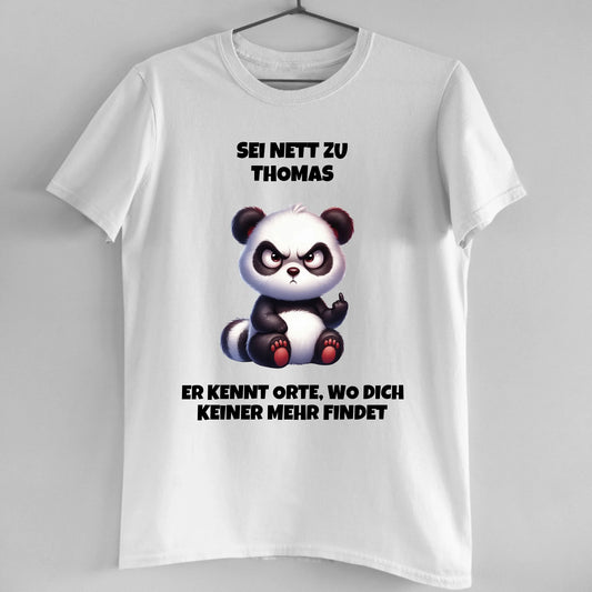 Sei nett - Organic Men's Shirt (personalisierbar)