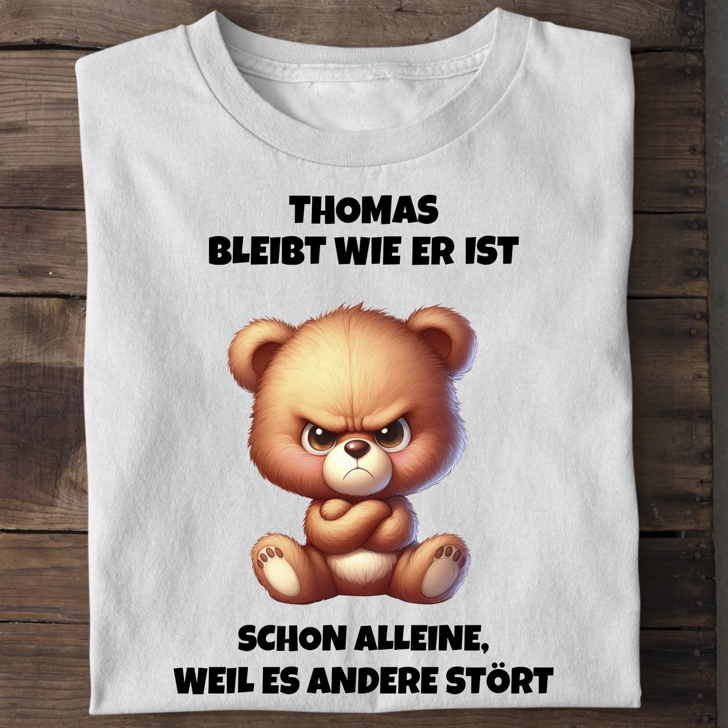 Ich bleibe wie ich bin - Organic Men's Shirt (personalisierbar) Crafter T-Shirt ST ST White