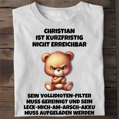 Nicht erreichbar - Organic Men's Shirt (personalisierbar) Crafter T-Shirt ST ST White