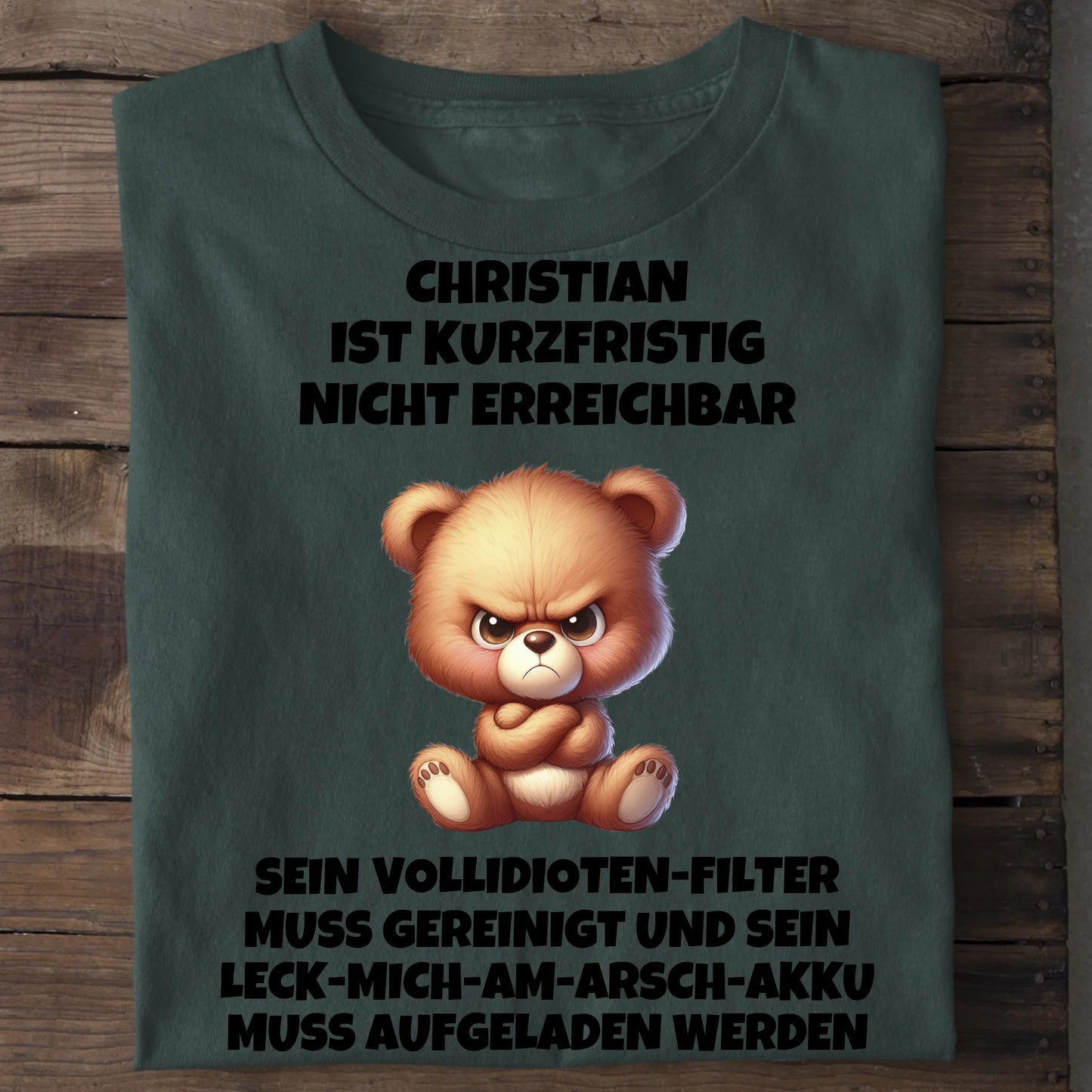Nicht erreichbar - Organic Men's Shirt (personalisierbar) Crafter T-Shirt ST ST Bottled-Green
