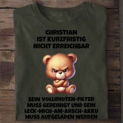 Nicht erreichbar - Organic Men's Shirt (personalisierbar) Crafter T-Shirt ST ST Khaki