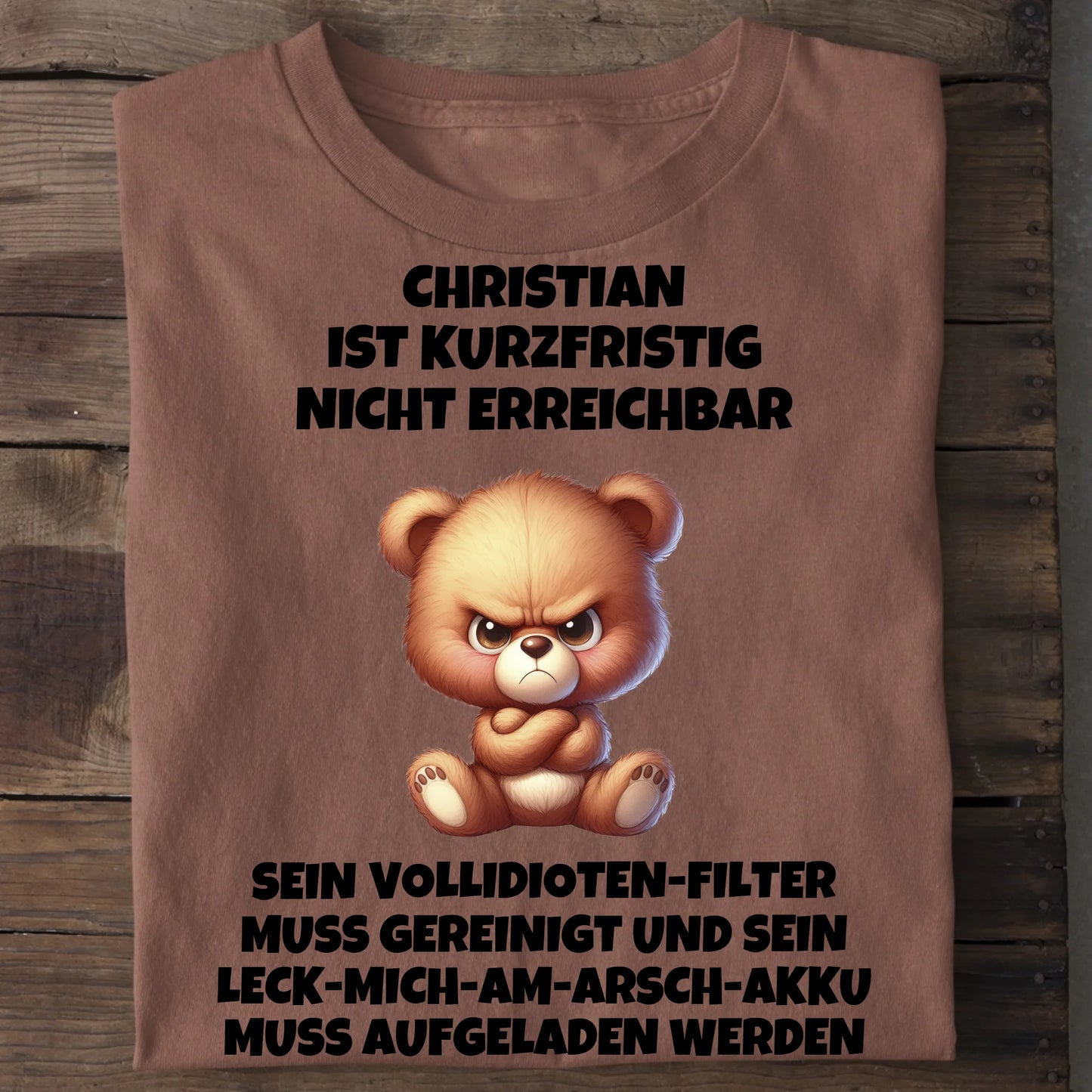 Nicht erreichbar - Organic Men's Shirt (personalisierbar) Crafter T-Shirt ST ST Heritage-Brown
