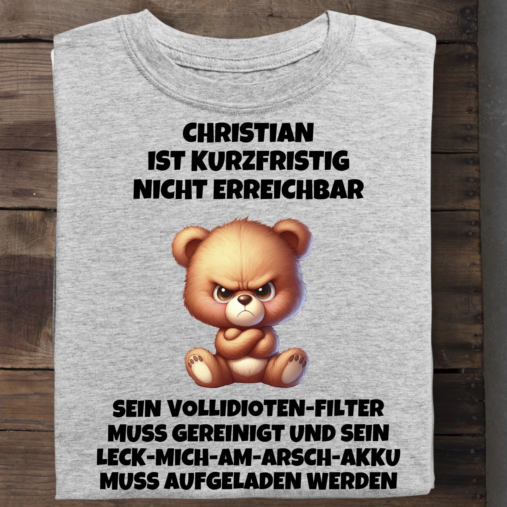 Nicht erreichbar - Organic Men's Shirt (personalisierbar) Crafter T-Shirt ST ST Heather-Grey