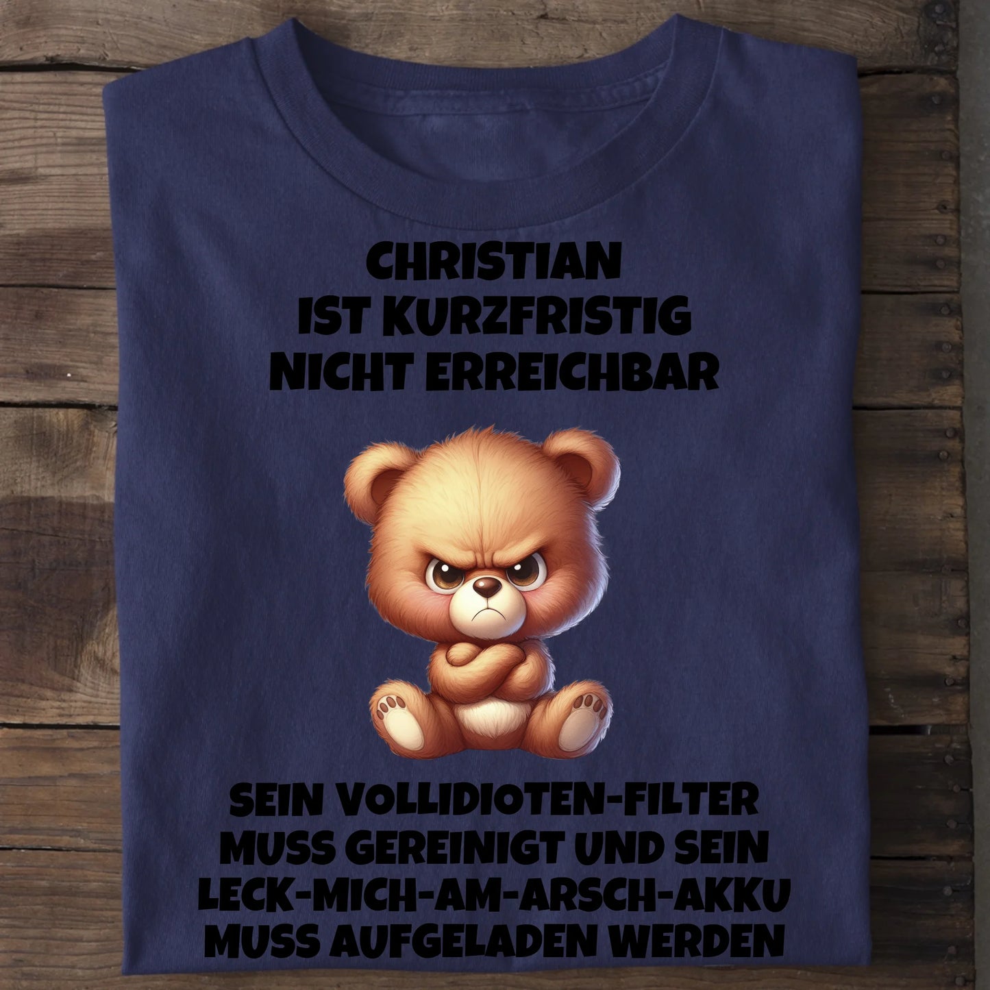 Nicht erreichbar - Organic Men's Shirt (personalisierbar) Crafter T-Shirt ST ST French-Navy