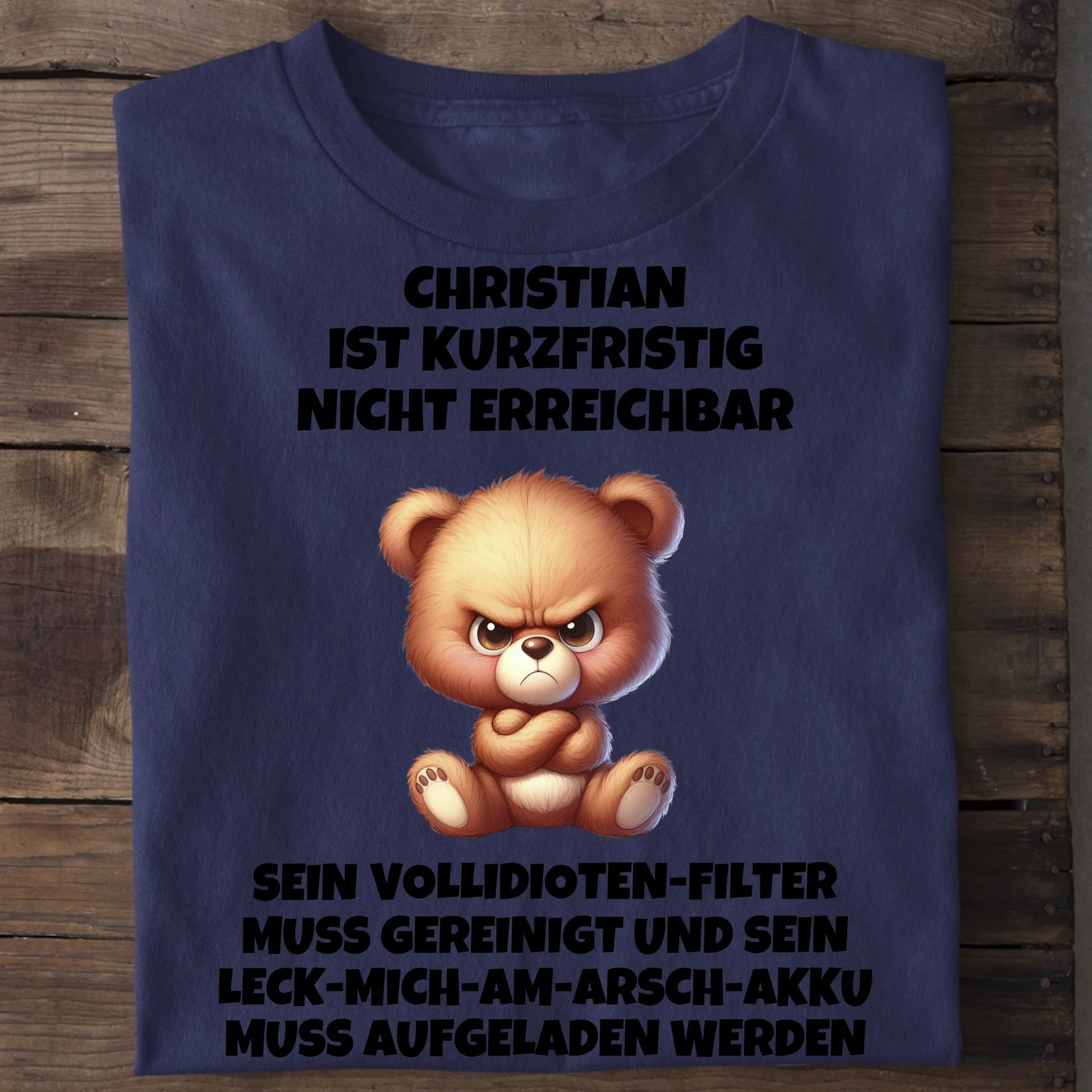 Nicht erreichbar - Organic Men's Shirt (personalisierbar) Crafter T-Shirt ST ST French-Navy