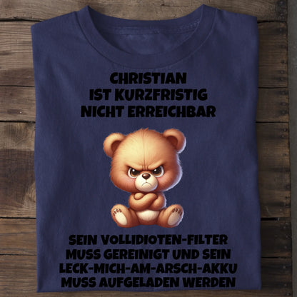 Nicht erreichbar - Organic Men's Shirt (personalisierbar) Crafter T-Shirt ST ST French-Navy