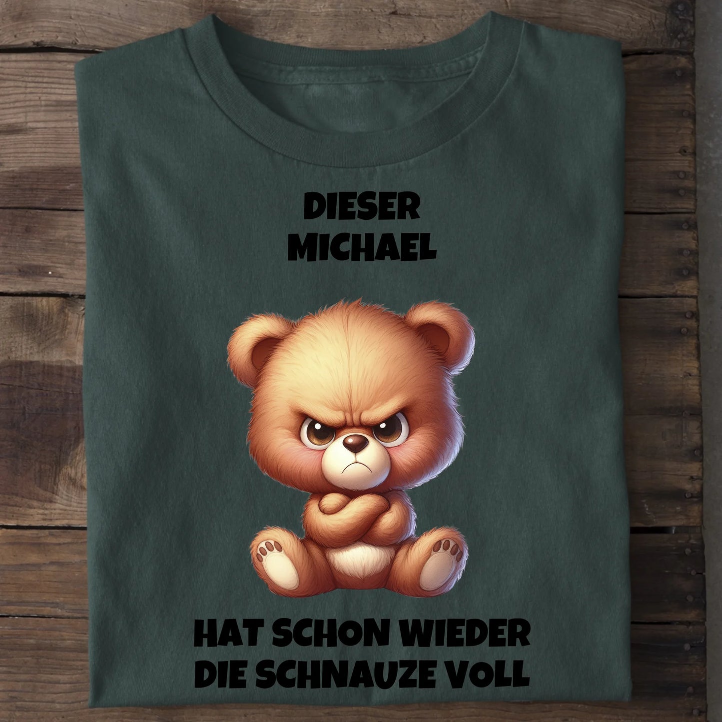 Schnauze voll - Organic Men's Shirt (personalisierbar) Crafter T-Shirt ST ST Bottled-Green