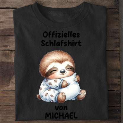 Offizielles Schlafshirt - Organic Men's Shirt (personalisierbar) Crafter T-Shirt ST ST Black