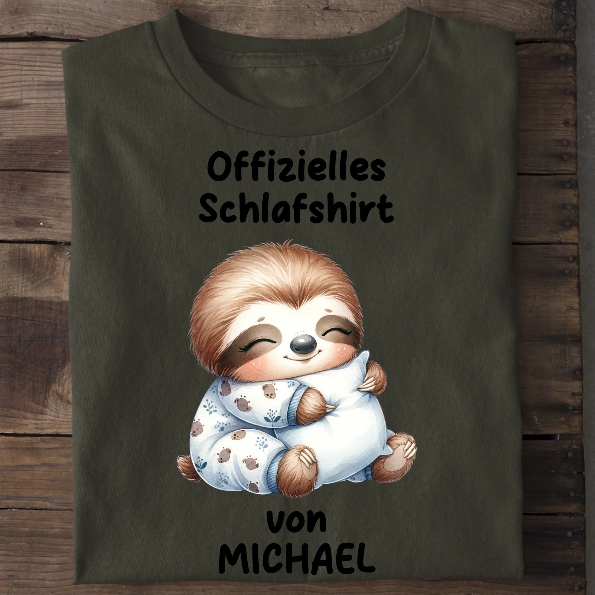 Offizielles Schlafshirt - Organic Men's Shirt (personalisierbar) Crafter T-Shirt ST ST Khaki