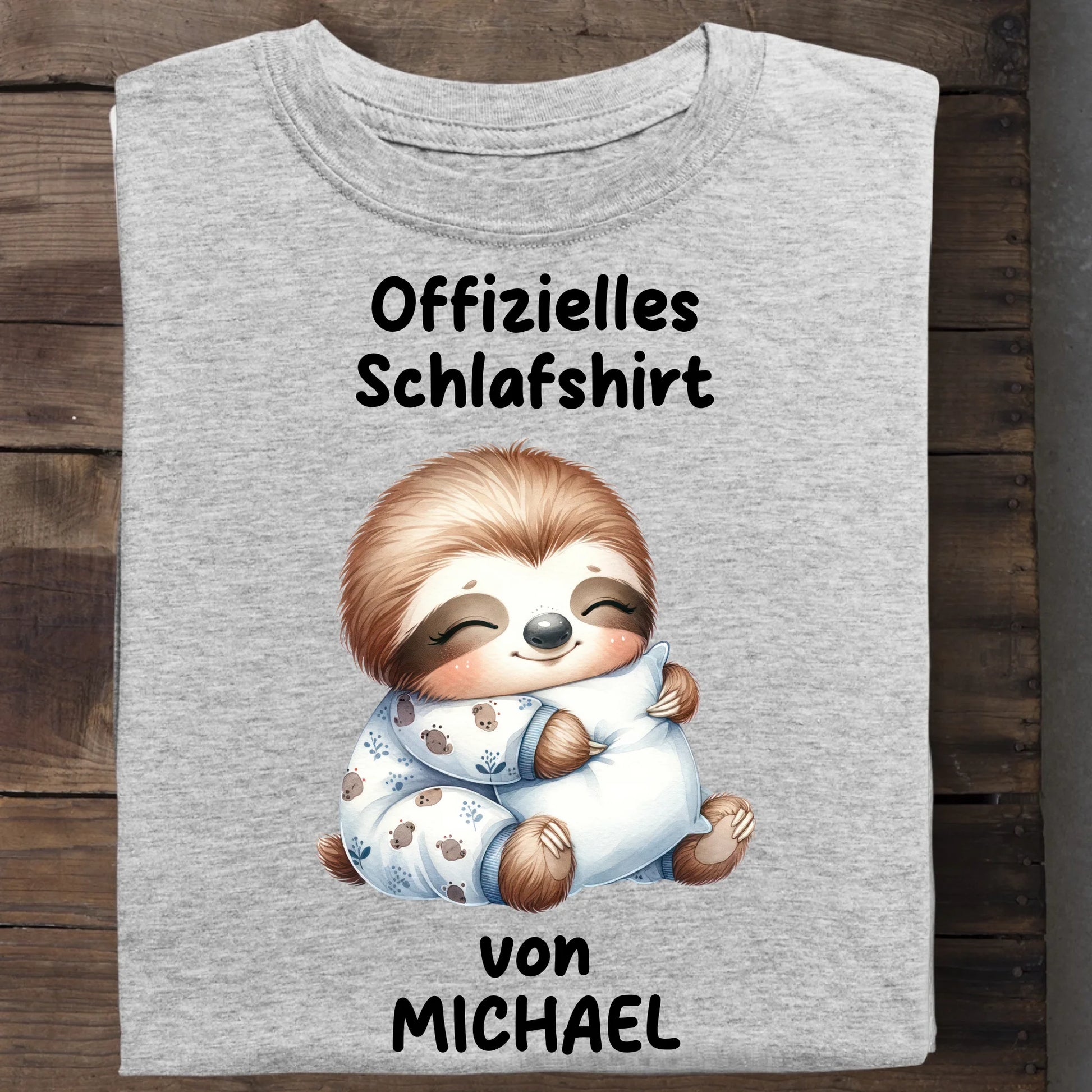 Offizielles Schlafshirt - Organic Men's Shirt (personalisierbar) Crafter T-Shirt ST ST Heather-Grey