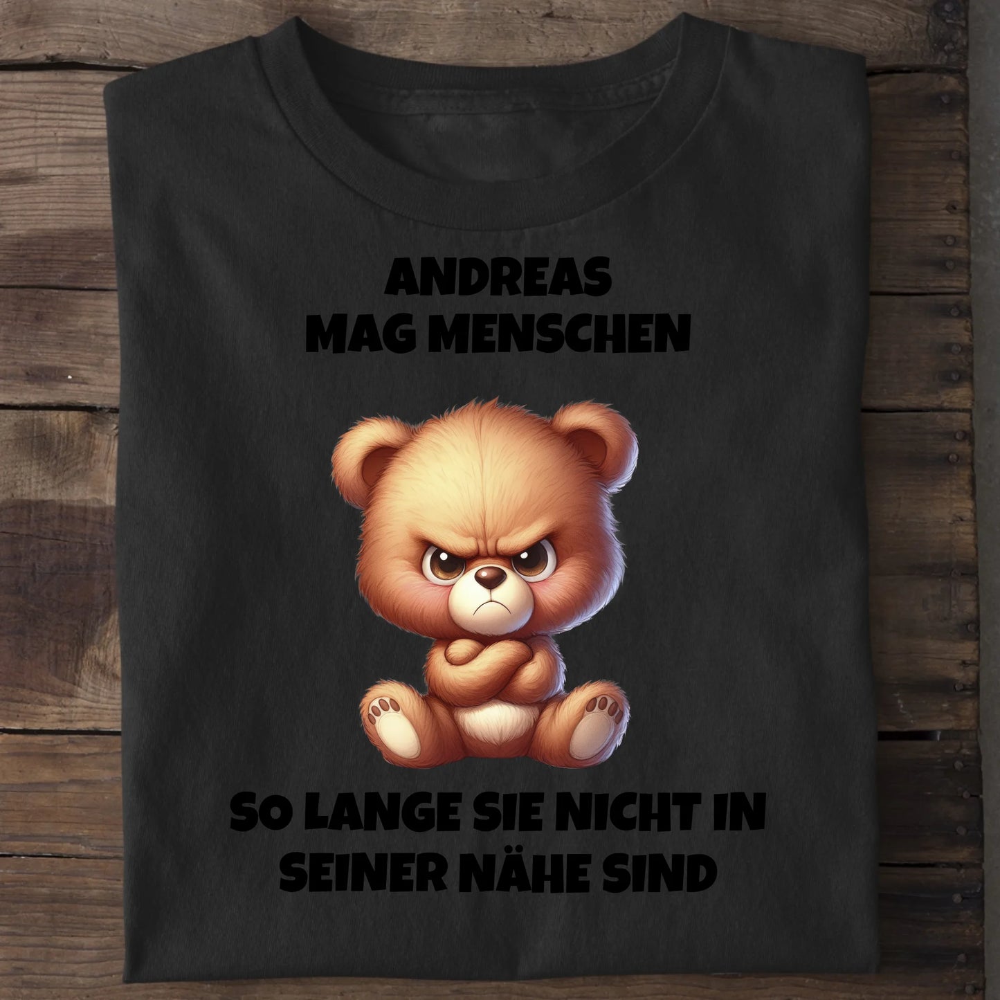 Ich mag Menschen - Organic Men's Shirt (personalisierbar) Crafter T-Shirt ST ST Black
