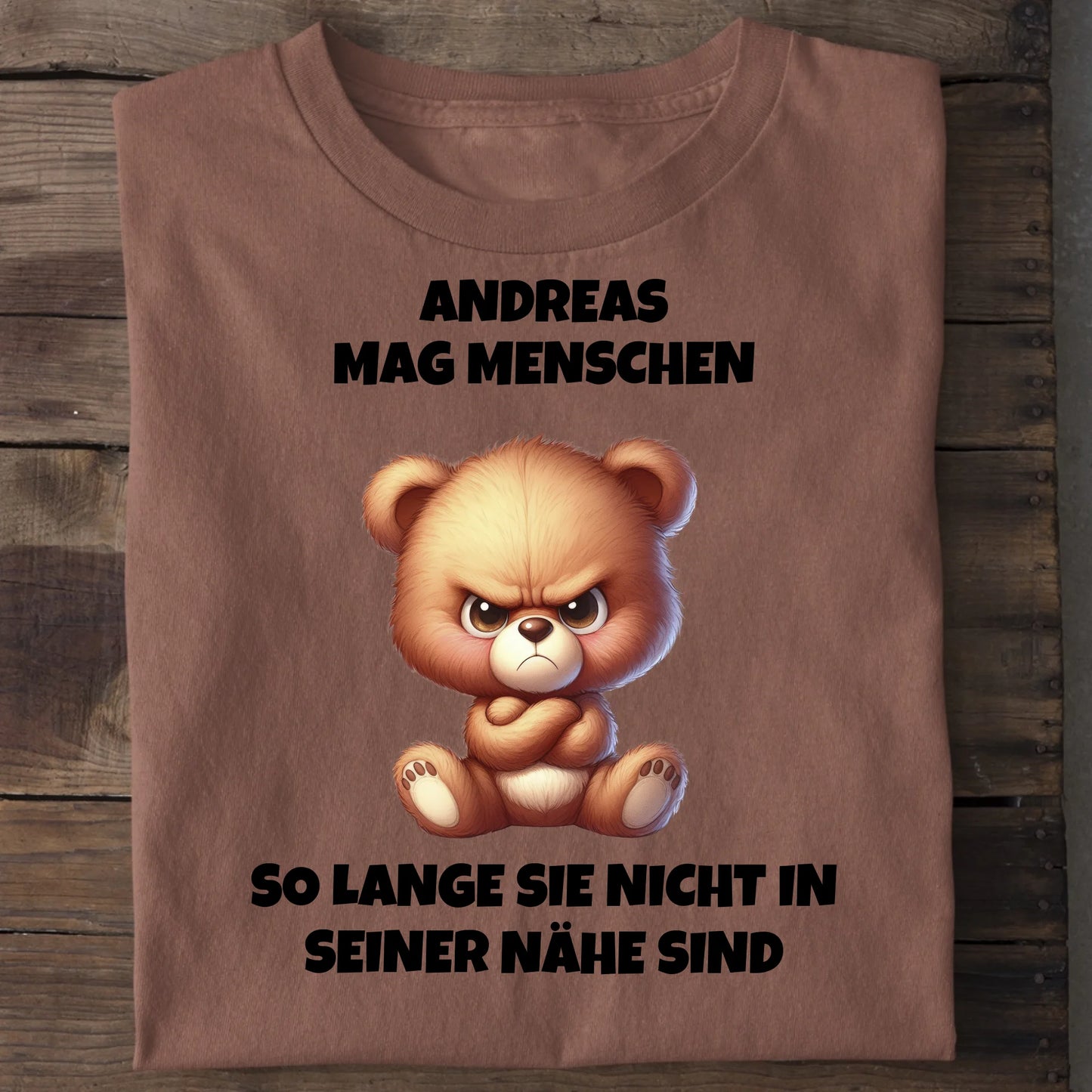 Ich mag Menschen - Organic Men's Shirt (personalisierbar) Crafter T-Shirt ST ST Heritage-Brown