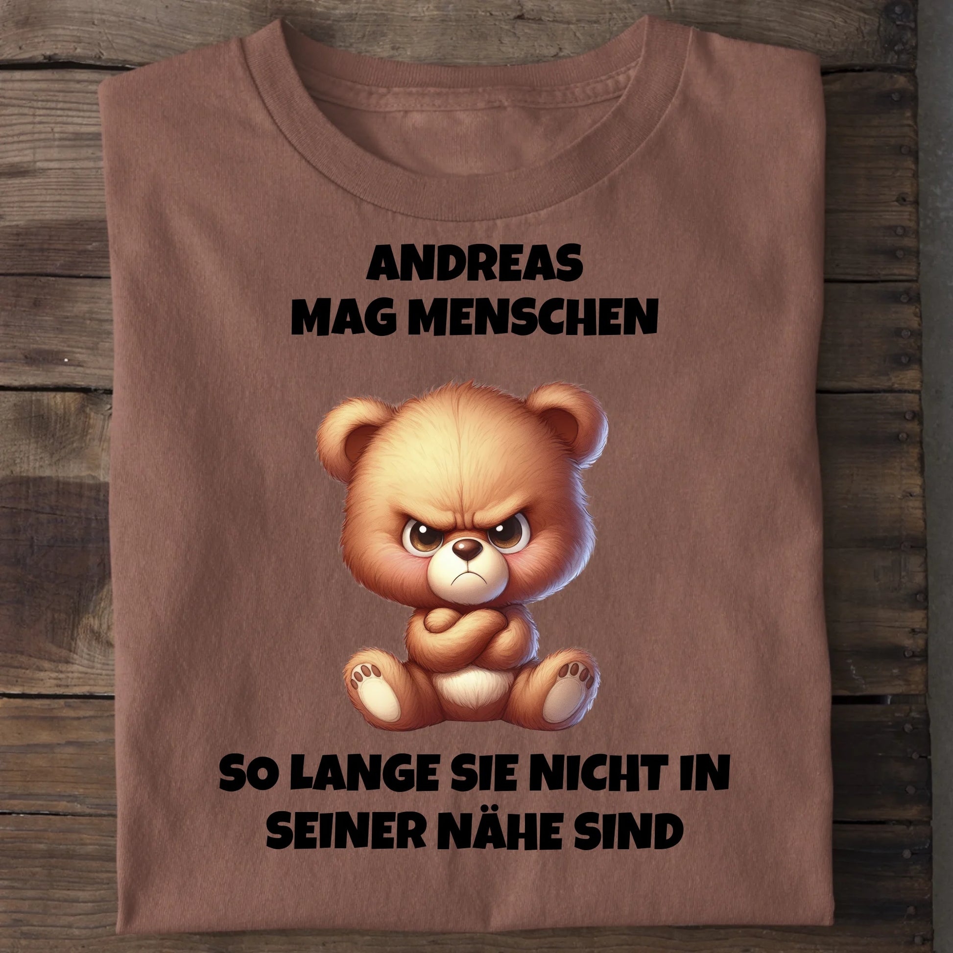 Ich mag Menschen - Organic Men's Shirt (personalisierbar) Crafter T-Shirt ST ST Heritage-Brown