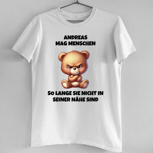 Ich mag Menschen - Organic Men's Shirt (personalisierbar)
