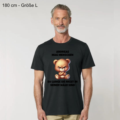 Ich mag Menschen - Organic Men's Shirt (personalisierbar)