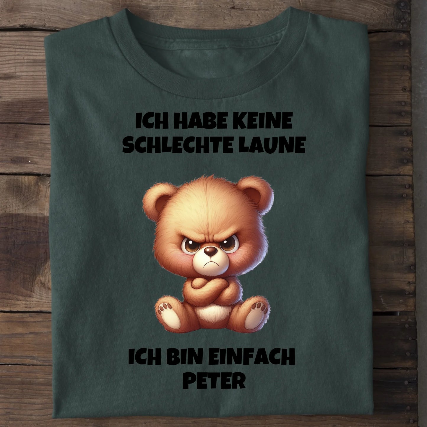 Keine schlechte Laune - Organic Men's Shirt (personalisierbar) Crafter T-Shirt ST ST Bottled-Green