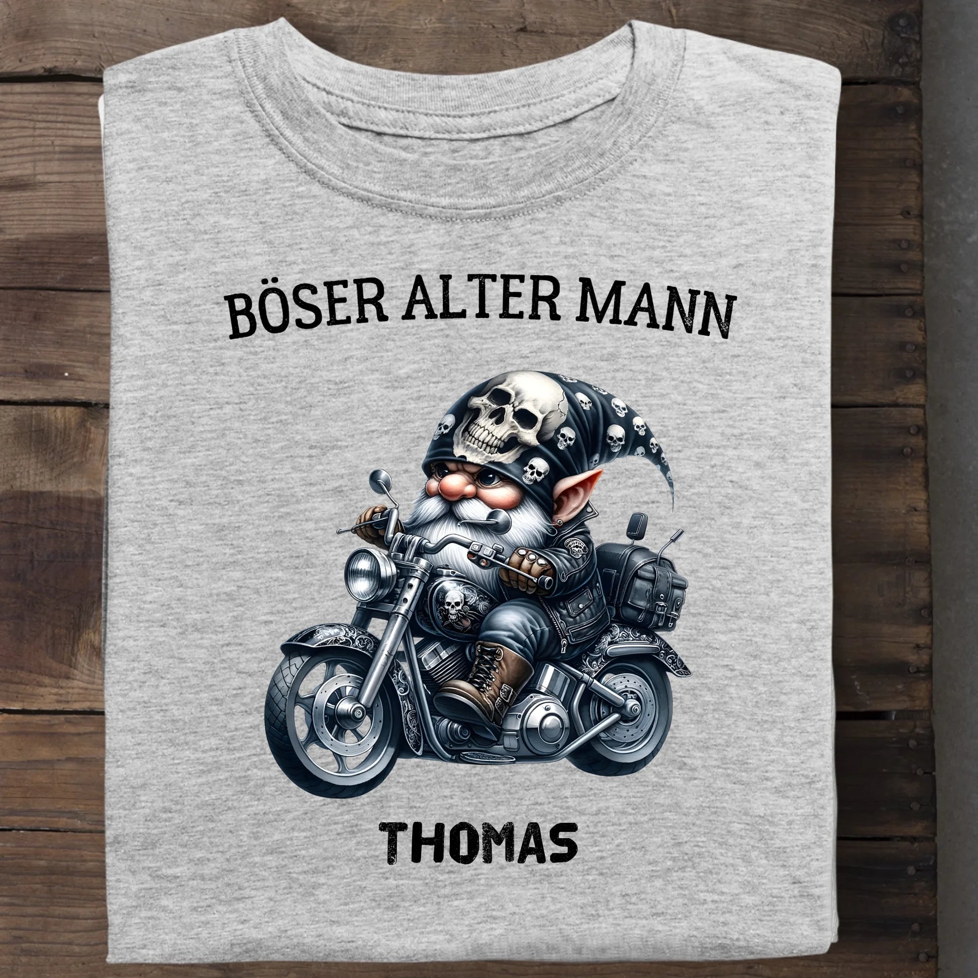 Böser alter Mann - Organic Men's Shirt (personalisierbar) Crafter T-Shirt ST ST Heather-Grey