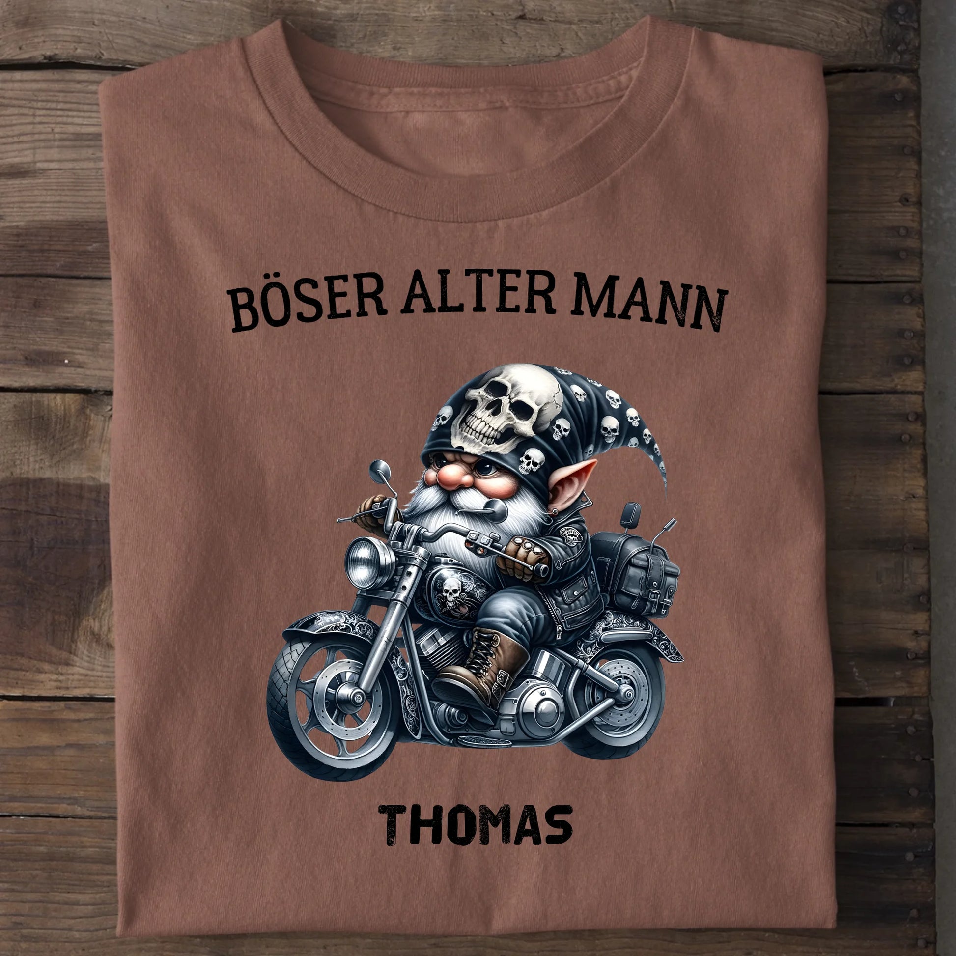 Böser alter Mann - Organic Men's Shirt (personalisierbar) Crafter T-Shirt ST ST Heritage-Brown