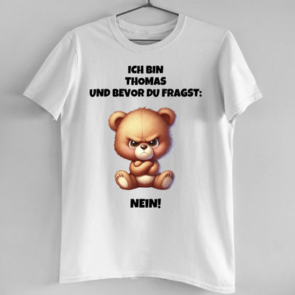 Nein - Organic Men's Shirt (personalisierbar)