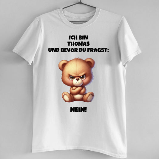 Nein - Organic Men's Shirt (personalisierbar)