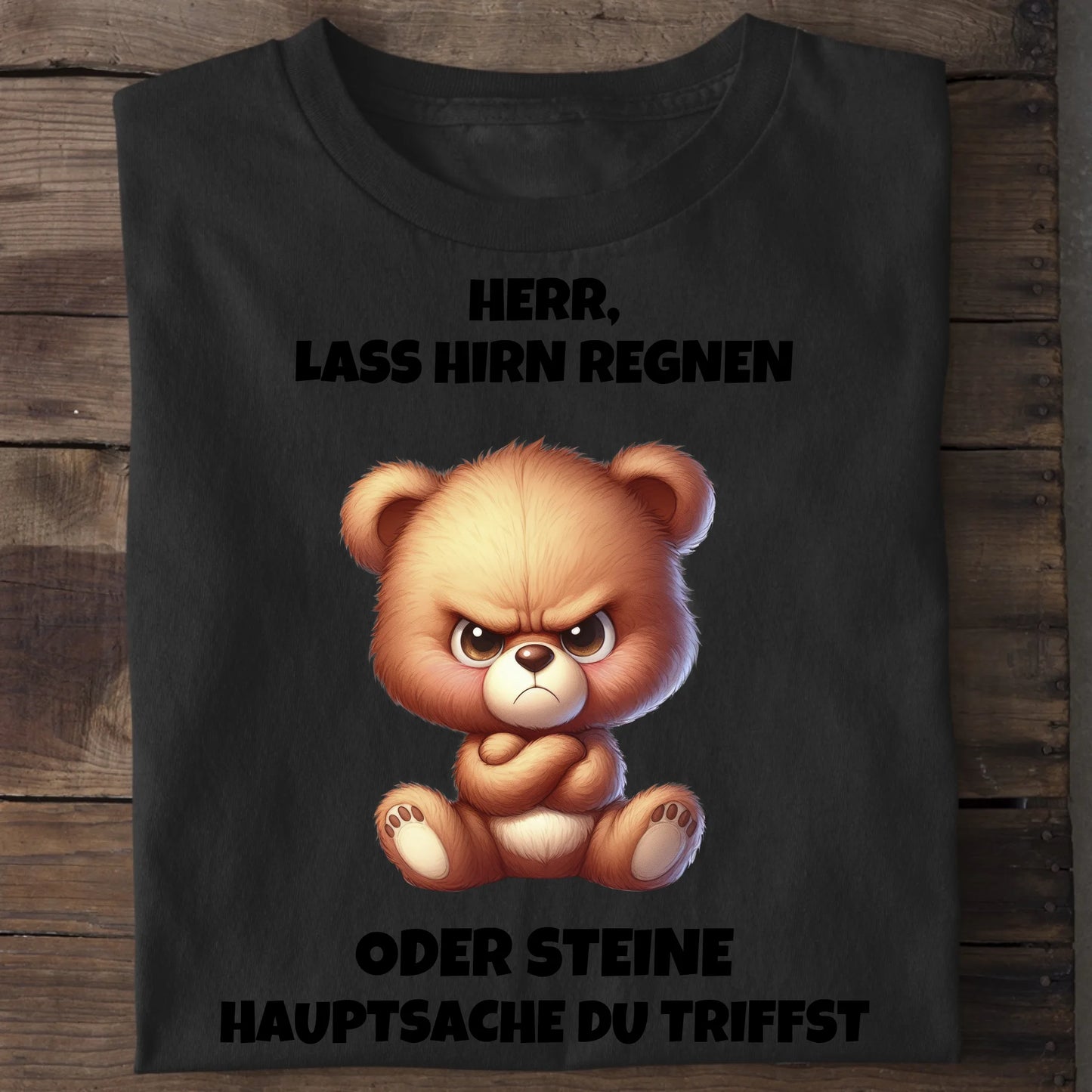 Lass Hirn regnen - Organic Men's Shirt (personalisierbar) Crafter T-Shirt ST ST Black