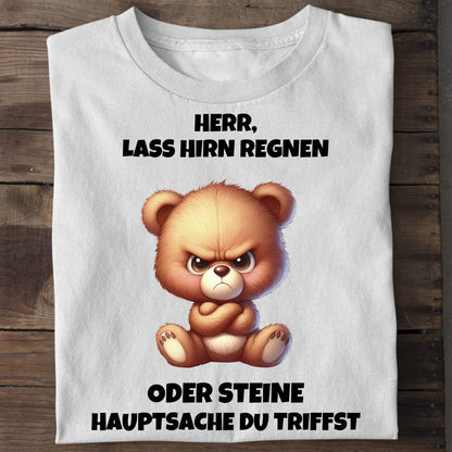 Lass Hirn regnen - Organic Men's Shirt (personalisierbar) Crafter T-Shirt ST ST White