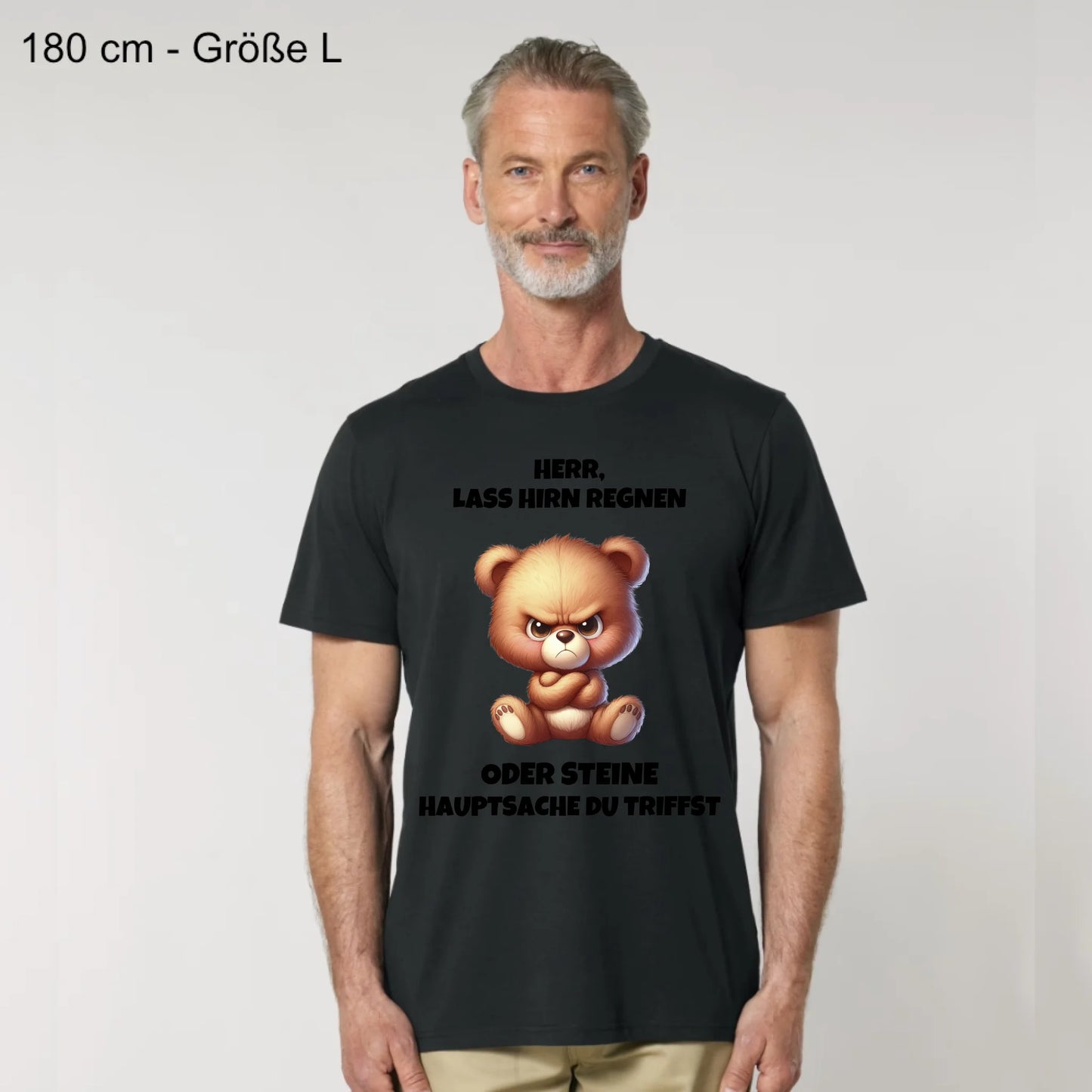 Lass Hirn regnen - Organic Men's Shirt (personalisierbar)