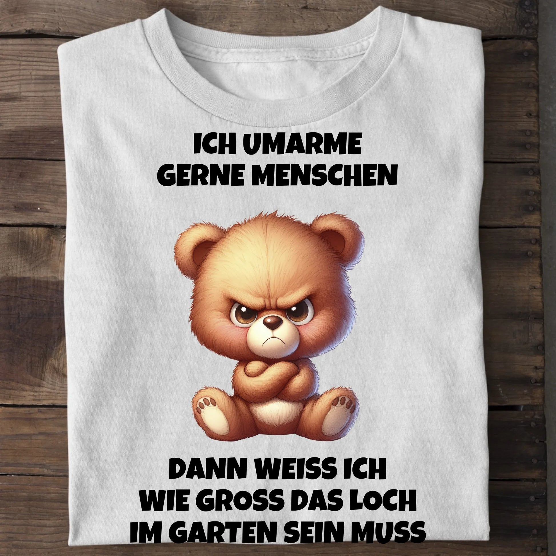 Ich umarme gerne Menschen - Organic Men's Shirt (personalisierbar) Crafter T-Shirt ST ST White