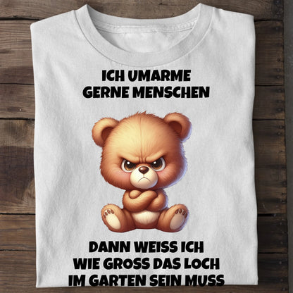 Ich umarme gerne Menschen - Organic Men's Shirt (personalisierbar) Crafter T-Shirt ST ST White