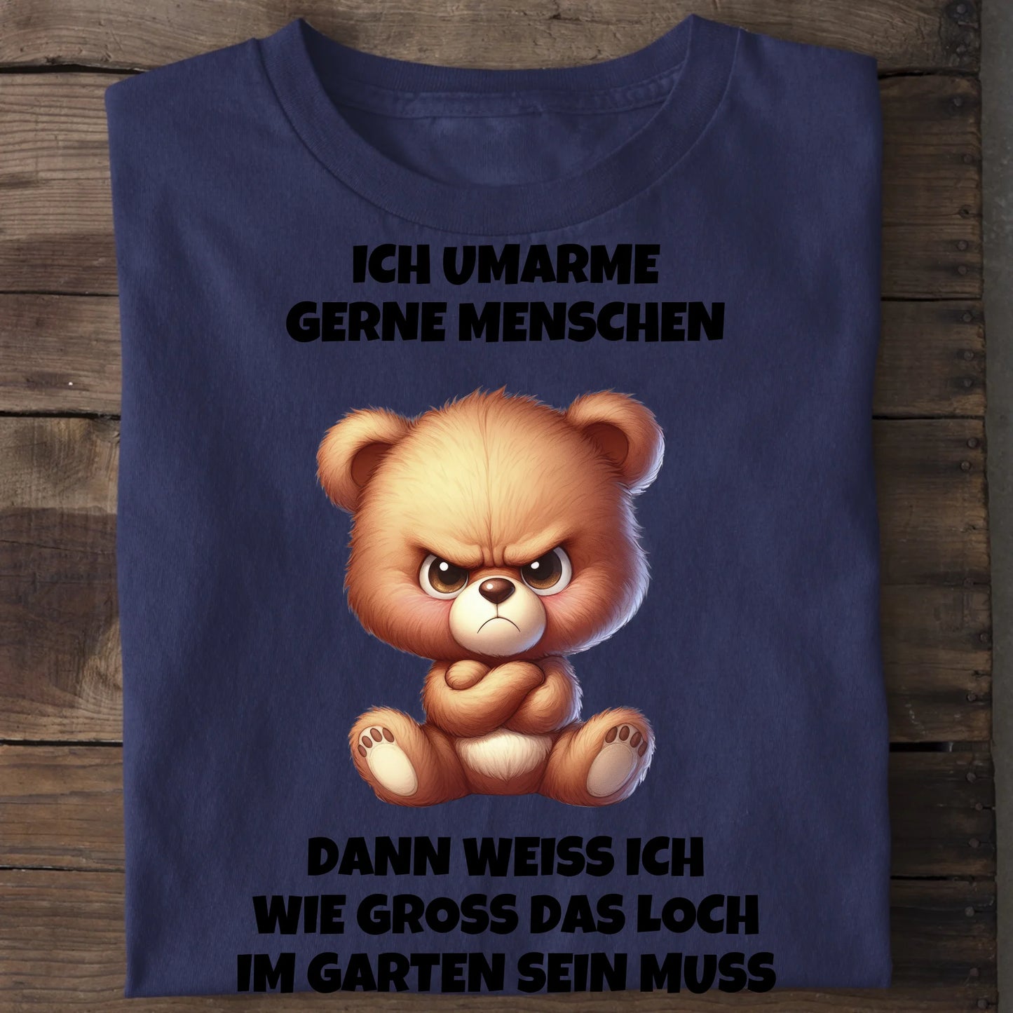 Ich umarme gerne Menschen - Organic Men's Shirt (personalisierbar) Crafter T-Shirt ST ST French-Navy