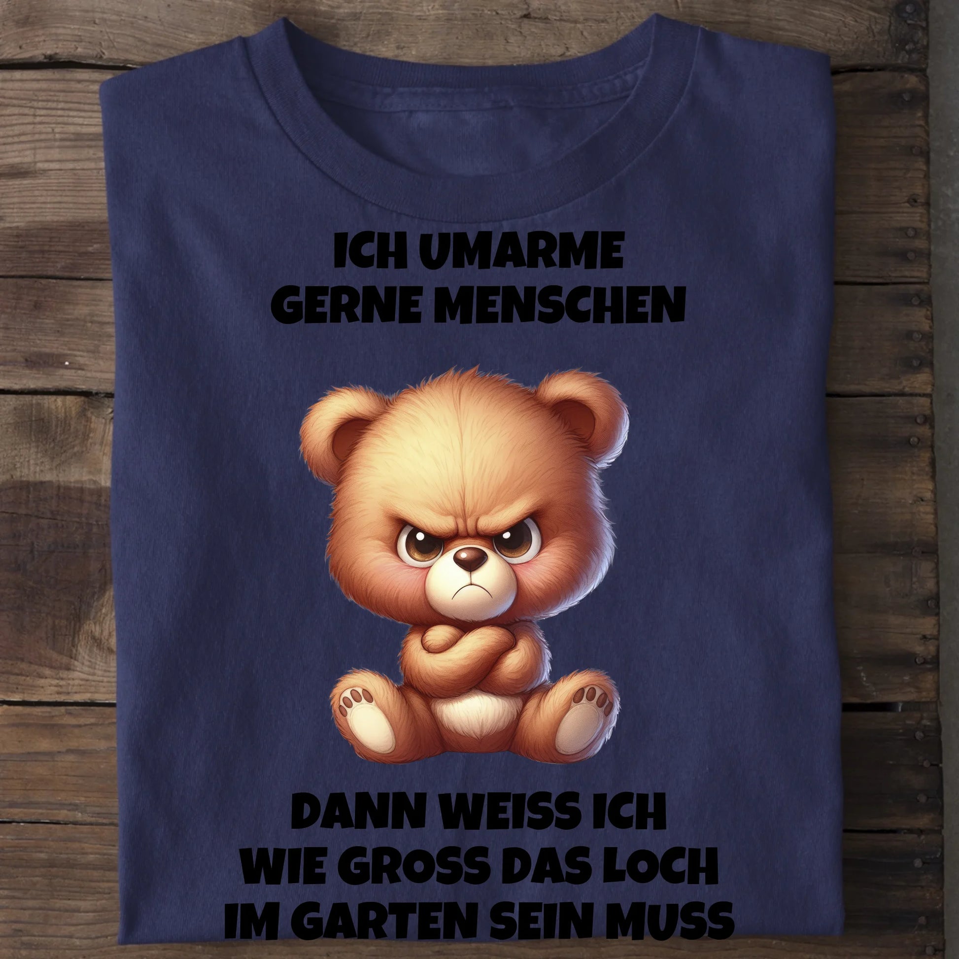 Ich umarme gerne Menschen - Organic Men's Shirt (personalisierbar) Crafter T-Shirt ST ST French-Navy