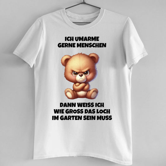 Ich umarme gerne Menschen - Organic Men's Shirt (personalisierbar)