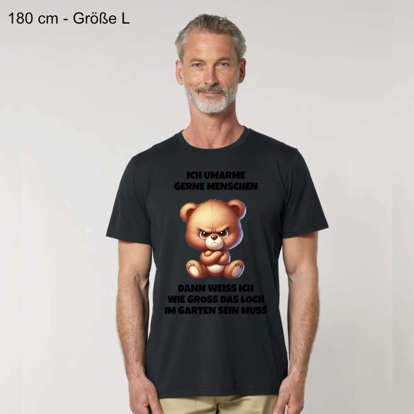 Ich umarme gerne Menschen - Organic Men's Shirt (personalisierbar)