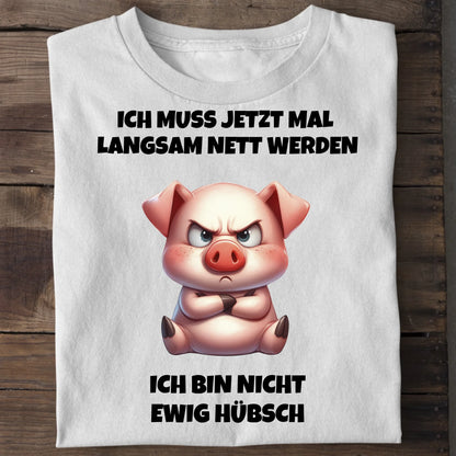 Nicht ewig hübsch - Organic Men's Shirt (personalisierbar) Crafter T-Shirt ST ST White