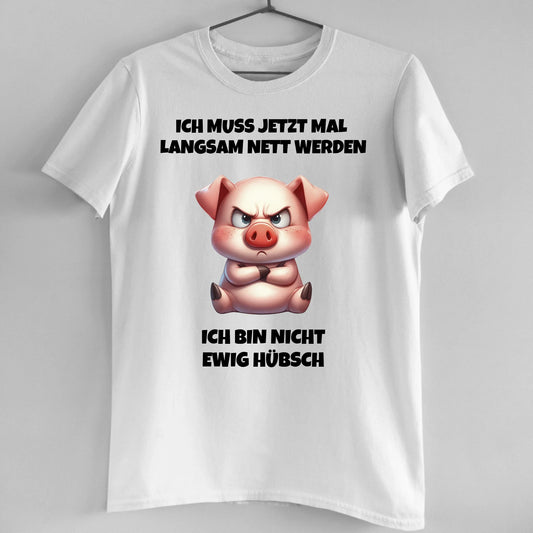 Nicht ewig hübsch - Organic Men's Shirt (personalisierbar)