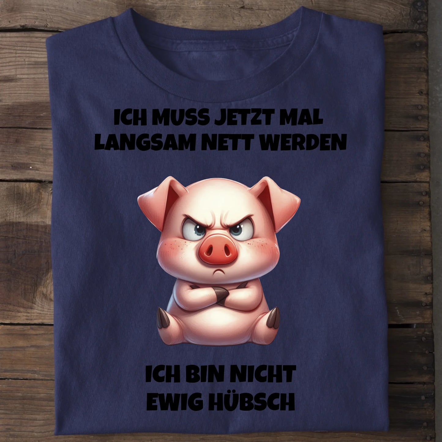 Nicht ewig hübsch - Organic Men's Shirt (personalisierbar) Crafter T-Shirt ST ST French-Navy