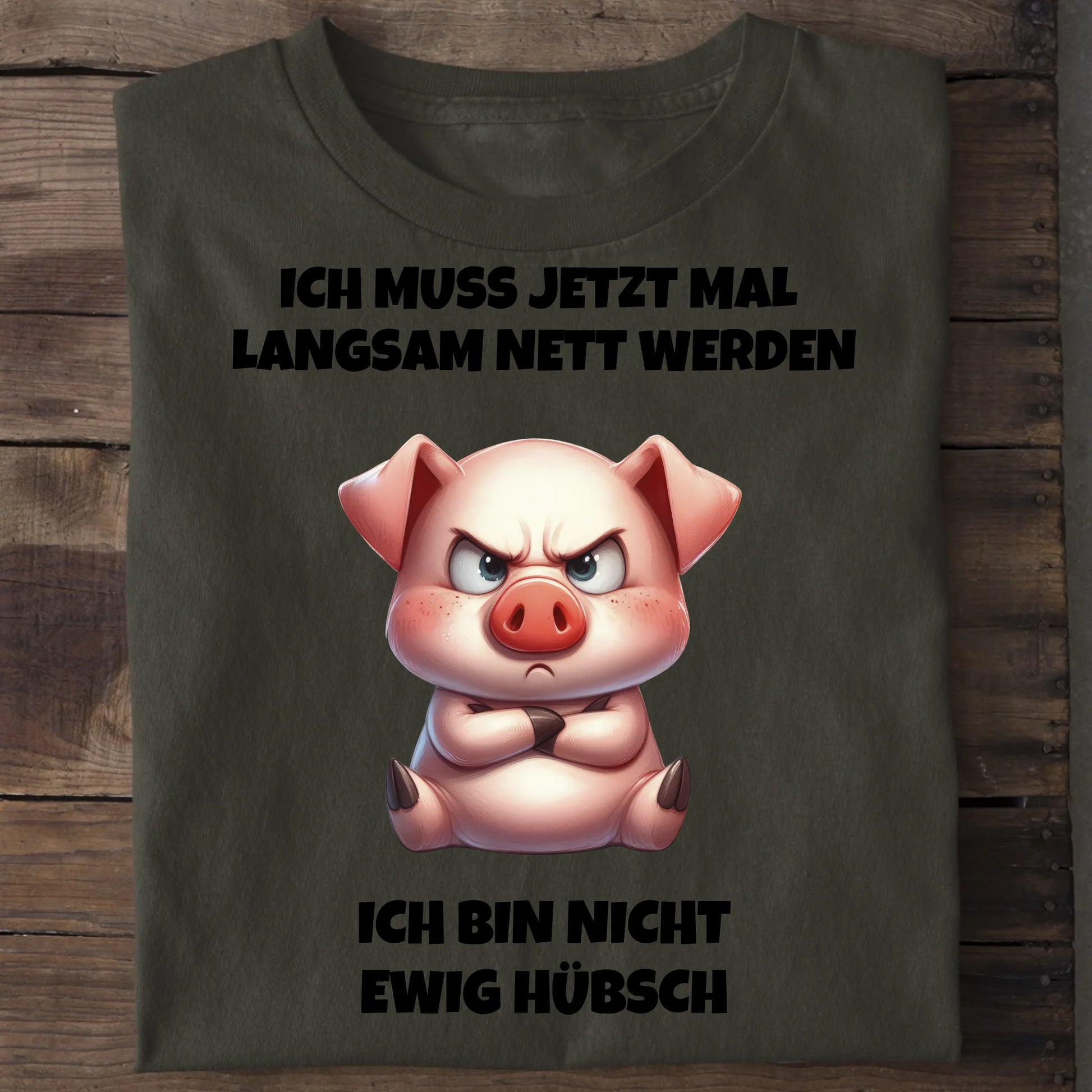 Nicht ewig hübsch - Organic Men's Shirt (personalisierbar) Crafter T-Shirt ST ST Khaki